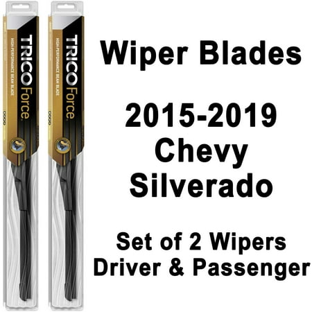 Silverado Wiper Blades (Set of 2) 2015 2016 2017 2018 (Best Car Wiper Blades 2019)
