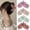 pink, variant on 4-Piece Flower Hair Clips - Large Matte Claw Clips for Women & Girls | Non-Slip Strong Hold for Thick/Thin Hair | Beach & All Season Hair Accessories