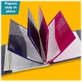 thumbnail image 2 of HZXC-Trapper Keeper Binder, Retro Design, 1 Inch Binder, 2 Folders and Extra Pocket, Metal Rings and Spring Clip, Secure Storage, Animal, School Supplies (260038CP1-ECM), 2 of 4