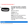 thumbnail image 2 of Rear Right Door Handle - Compatible with 2000 - 2006 Chevy Suburban 1500 2001 2002 2003 2004 2005, 2 of 2