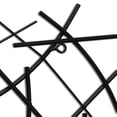 thumbnail image 5 of Polaris Rectangle Curved Metal Abstract Wall Art - Black, 5 of 10