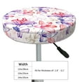 thumbnail image 4 of KLL Lilies Flowers Round Bar Chair Cushion Cover 14 inch ,Bar Stool Protector with Elastic, Soft Washable, 4 of 6
