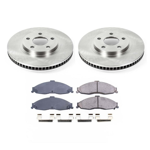Ultimate Brakes Front Ceramic Brake Pad and Rotor Kit with Hardware WM80653