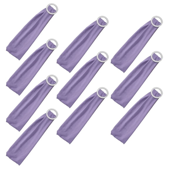 Piwvid 10 PCS Spandex Stretch Chair Sashes with Buckle, Universal Elastic Chair Cover Bands for Wedding Reception, Banquet, Party, Hotel Event Decorations