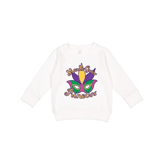Inktastic Mardi Gras Princess Toddler Sweatshirt