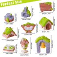 thumbnail image 3 of Garden Accessories Set Resin Mossy Cottage & Rustic Scene Decor For DIY Terrarium & Desk Decor, 3 of 4