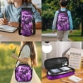 thumbnail image 5 of Yspwyqan Kids Backpack Matching Lunch Box Set, Lightning Purple Dinosaur 4Pcs Backpack Set for School, Large Capacity Fits 13 Inch Laptop, Casual Daypack for Travel Hiking, 5 of 7