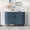Blue, variant on Modern Curved Sideboard 47.2-Inch Decorative Storage Cabinet Wooden Console Table Coffee Bar Cabinet with 4 Doors and Adjustable Interior Shelves for Living Room