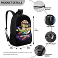 thumbnail image 3 of Uorisanigo Kids Backpack with Lunch Box Tote Bag, Pencil Case and Water Bottle Sleeve 4 PCS Set, 17 inch Rocket Dinosaur School Bag with Adjustable Padded Straps for Elementary Middle School, 3 of 7