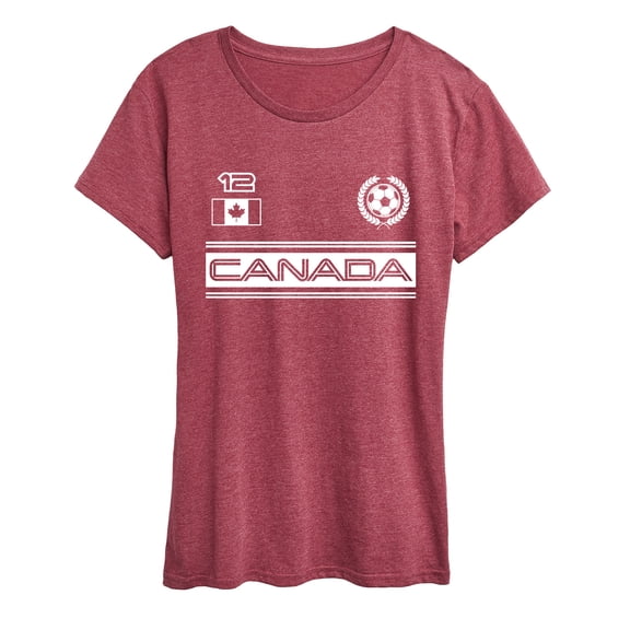 Instant Message - Canada Soccer Jersey Short Sleeve Graphic T-Shirt