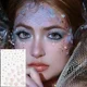 thumbnail image 4 of Pegatina de diamante, hombre con concha, hombre tiburón, maquillaje, escamas de pescado, palo, taladro, cara, cara sexy, tatuaje, pegatinas, purpurina, fiesta, bricolaje, joyas, tatuaje, 4 of 6