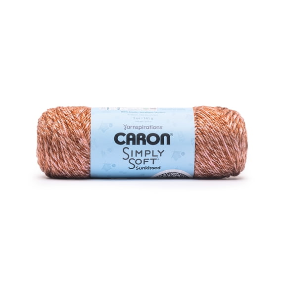 Caron® Simply Soft Sunkissed™ #4 Worsted (Medium) Acrylic Yarn, Fig Tonal 5oz/141g 248 Yards