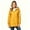 Yellow, variant on Women’s Hooded Waterproof Rain Jacket Coats, Mid‑Length Casual Long Sleeve Zip Up Outerwear, Women's Size S-5XL