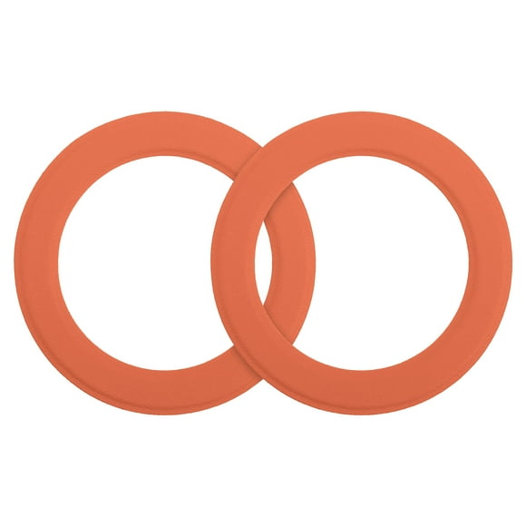 Uxcell 2Pcs Anillo de Pegamento Magnético, Anillo Adaptador Magnético, Naranja