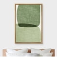 thumbnail image 4 of HFDF Canvas Print Wall Art Pastel Pink, Green & Yellow Paint Strokes Abstract Shapes Watercolor Modern Art Contemporary Multicolor Ultra for Living Room, Bedroom, Office - Natural 11x14inch Framed, 4 of 6