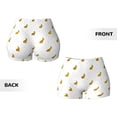 thumbnail image 5 of Kdxio Gold Rabbit Print Workout Shorts for Women Seamless Soft Smooth Gym Yoga Scrunch Active Shorts, 5 of 9