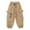 Khaki, variant on REDARER Boys Cargo Pants with Side Pockets Comfortable Long Trousers for Kids Autumn Winter Outdoor and School Wear,5-6 Years