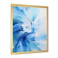 thumbnail image 4 of Designart "Swirling Blue Wave Spiral" Abstract Spirals Picture Framed Canvas Art Print, 4 of 5