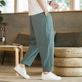 thumbnail image 4 of Mens Fashion Loose Casual Nine Point Trousers, 4 of 6