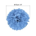 thumbnail image 2 of Uxcell Tissue Pom Poms Flowers Paper Flower Ball for Party Backdrop Decoration Lake Blue 6", 2 of 7