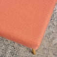 thumbnail image 4 of Aria Mid Century Fabric Ottoman, Coral, 4 of 9
