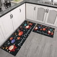 thumbnail image 3 of Kitchen Rug Set of 2 Non Slip Kitchen Mats for Floor,Christmas Ball Christmas Tree Santa Claus Kitchen Runner for Bathroom,Room Bath (47x17+30x17in), 3 of 7