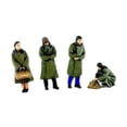 thumbnail image 2 of 4x 1/64 figura modelo de resina con abrigo verde Diorama figuritas de acción modelo trenes figuras de personas modelo de personas pequeñas para, 2 of 9