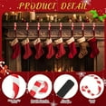 thumbnail image 4 of MODANU 4Pcs Christmas Stocking Mantle Holders, Lightweight Stocking Hangers Adjustable, Candy Cane Stocking Hooks, Non-Skid Stocking Holders for Christmas Fireplace Decoration (Red), 4 of 7