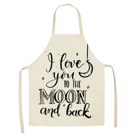 

1Pc Parent Adult The Family Kitchen Lovely Print Linen Family Aprons