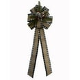 thumbnail image 1 of Holiday Time 30-In Christmas Bow, Plaid & Burlap, 1 of 4