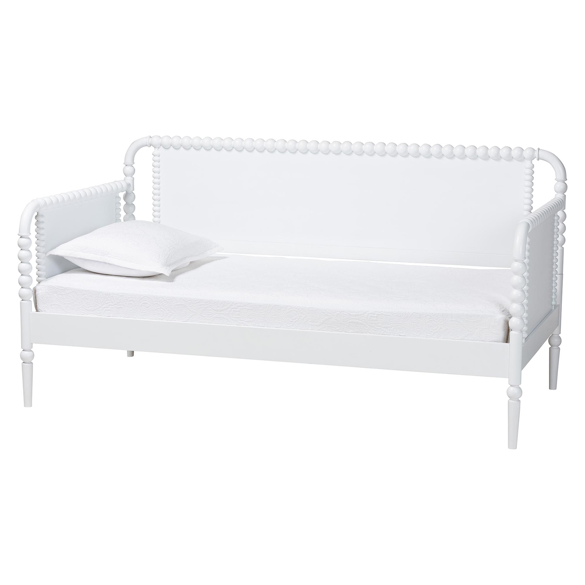 Baxton Studio Lucera Traditional Daybed, Twin, White