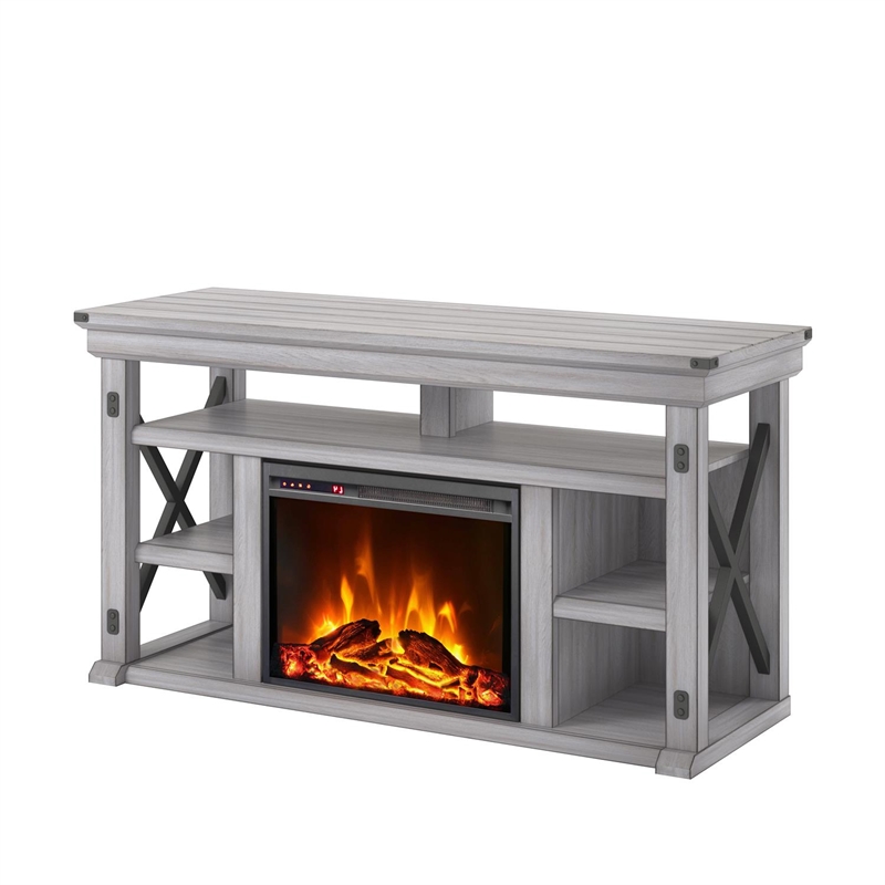 Beaumont Lane Wildwood Electric Fireplace Heater TV Stand Console up to