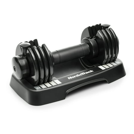 NordicTrack 12.5 Lb Adjustable Dumbbell, Single with Storage
