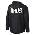 thumbnail image 3 of Unisex Stadium Essentials Black Dallas Mavericks Compete Quarter-Zip Windbreaker Jacket, 3 of 3