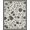 White, Pattern 9, variant on Design&I 8'x10' Washable Area Rug Sleek Flatweave Pet Friendly Black White Elegant Floral and Vine Design Graceful Curves with Dotted Detailing for King Size Bedroom, Under Bed