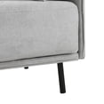thumbnail image 4 of Stylish Grey Lounge Chair, Upholstered, Solid Wood & Steel, Adorns Living Room, Bedroom And Office 39" Spacious Seat, , Provides A Comfortable Place To Relax In Any Room, 4 of 6