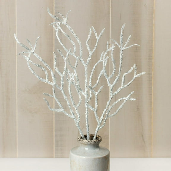 3 Artificial Glittered Branches: Add Sparkle and Shine to Your Décor