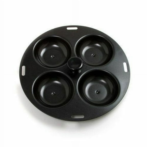 Norpro Nonstick Metal 4 Egg Poacher Pan - Fits 10 to 12" Skillets