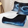 thumbnail image 4 of Feelyou Lightning Soccer Twin Quilt Set for Boys, Blue Fire Football Twin Coverlet Set, 2-Piece, 4 of 7