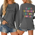 thumbnail image 3 of Women's Sweatshirts 2025 God Is Within Her She Will Not Fall Christian Sweatshirts Pullover Tops Sweatshirt for Women, 3 of 4