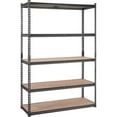 thumbnail image 2 of Storage Shelving Unit, 5-Tier Adjustable, 2000 lbs Capacity, Heavy Duty Garage Shelves Metal Organizer Utility Rack, Black, 18" D x 48" W x 72" H for Kitchen Pantry Basement Bathroom Laundry, 2 of 9