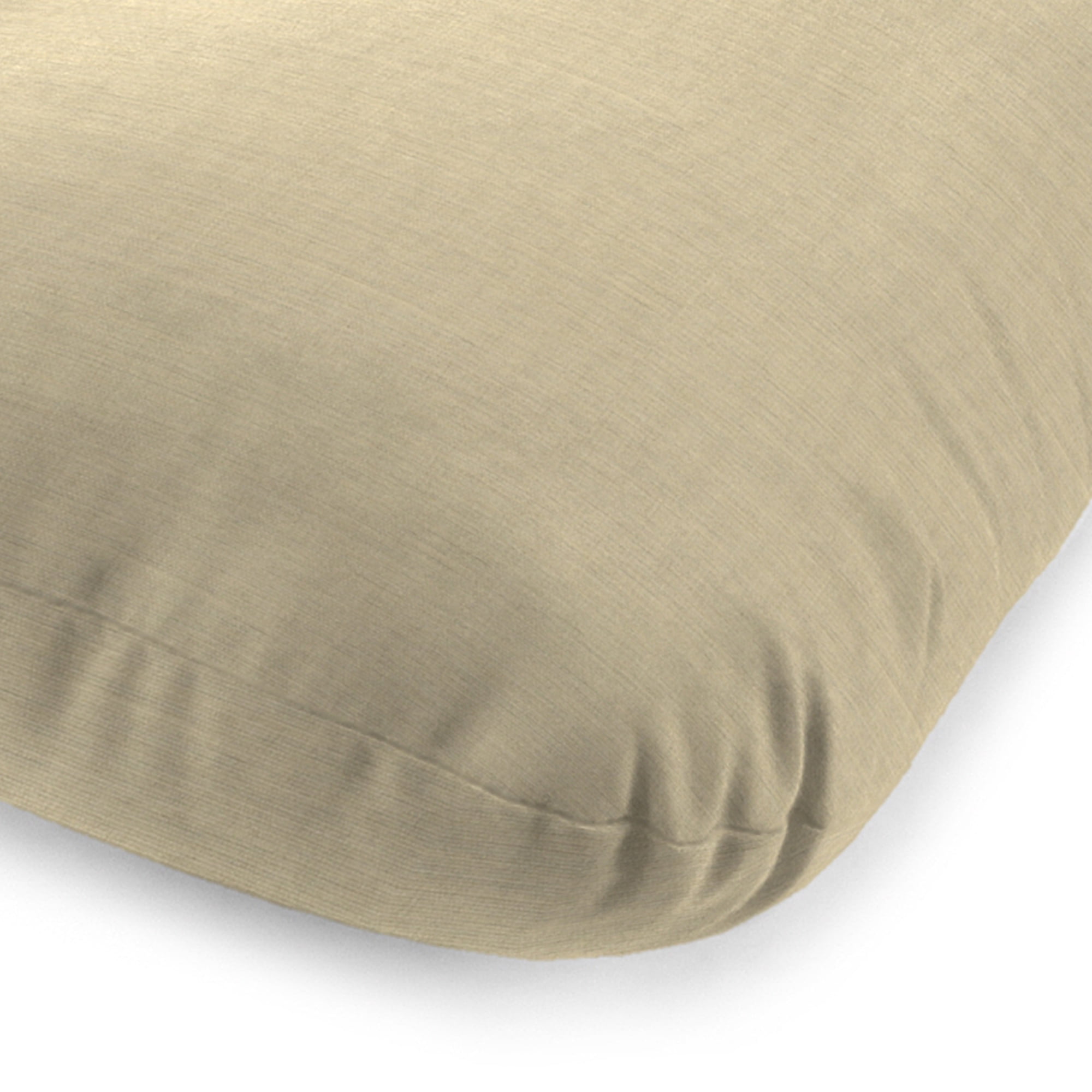 Jordan Manufacturing Sunbrella 74" x 22" Spectrum Sand Solid Rectangular Outdoor Chaise Lounge Cushion with Ties and Hanger Loop