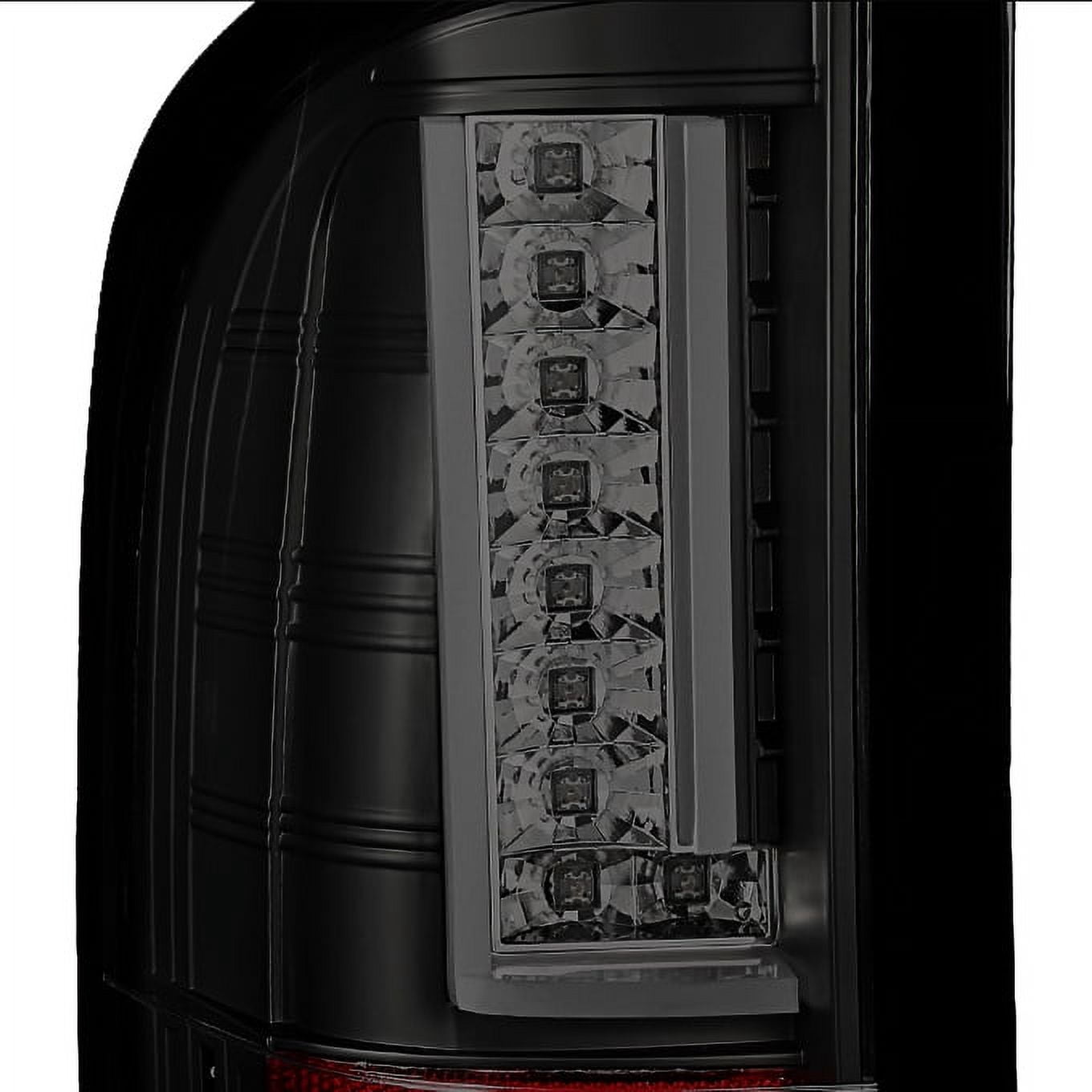 AKKON - For 2007-2014 Chevy Silverado 1500 2500HD 3500HD Left + Right Black Smoke LED Bar Tail Lights Lamps Pair