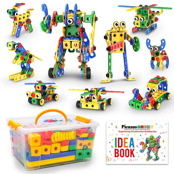 Kit de construcción PicassoTiles PTN201 con taladro eléctrico para niños de 3 años o más