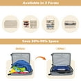 thumbnail image 2 of Surblue Carry-On Closet Hanging Closet Storage Bag - Durable, Foldable Travel Organizer with Waterproof Oxford Fabric and Double-Sided Zipper, Perfect for Suitcase Use, X-Large, Beige, 2 of 7