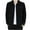 Black, variant on Zpanxa Men's Work Jacket Solid Color with Zipper Pockets Loose Fit Long Sleeve Durable Coat for Outdoor Labor Casual Wear