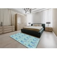 thumbnail image 5 of Ahgly Company Machine Washable Indoor Rectangle Transitional Seafoam Green Area Rugs, 2' x 5', 5 of 7