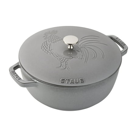 

Staub Cast Iron 3.75-qt Essential French Oven Rooster - Graphite Grey