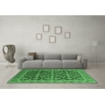 thumbnail image 3 of Ahgly Company Indoor Rectangle Oriental Emerald Green Industrial Area Rugs, 2' x 5', 3 of 4