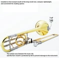 thumbnail image 4 of Trompeta Trombón Lira Hoja, Trombón Music Holder Marching Lira para Trombón Partitura Clip Holder, Instrumento de viento Trombón clip Hoja trompeta lira, Con bolsa de almacenamiento y toallitas, 4 of 5